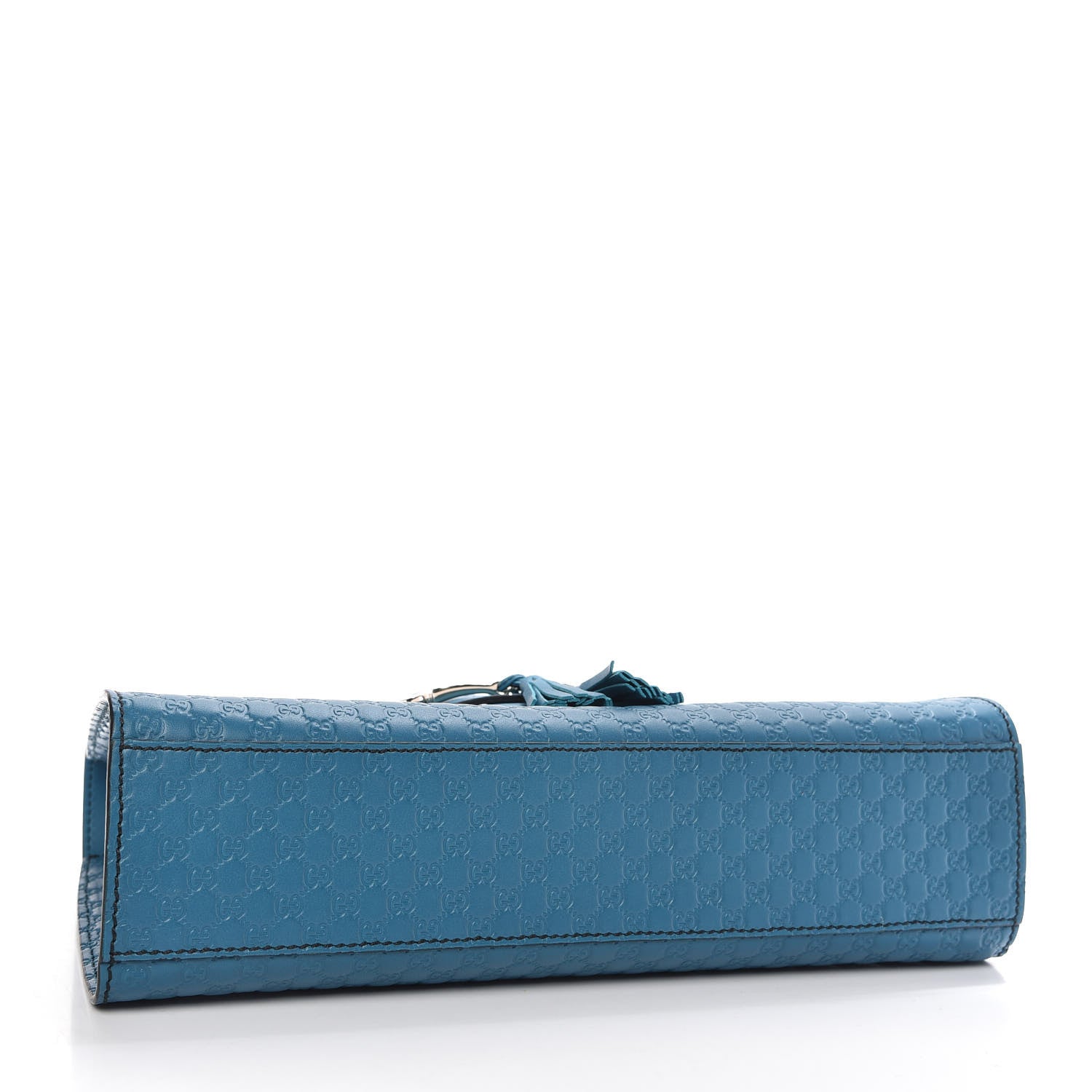 Gucci Soft Microguccissima Medium Emily Chain Shoulder Bag Deep Cobalt 4 of 10