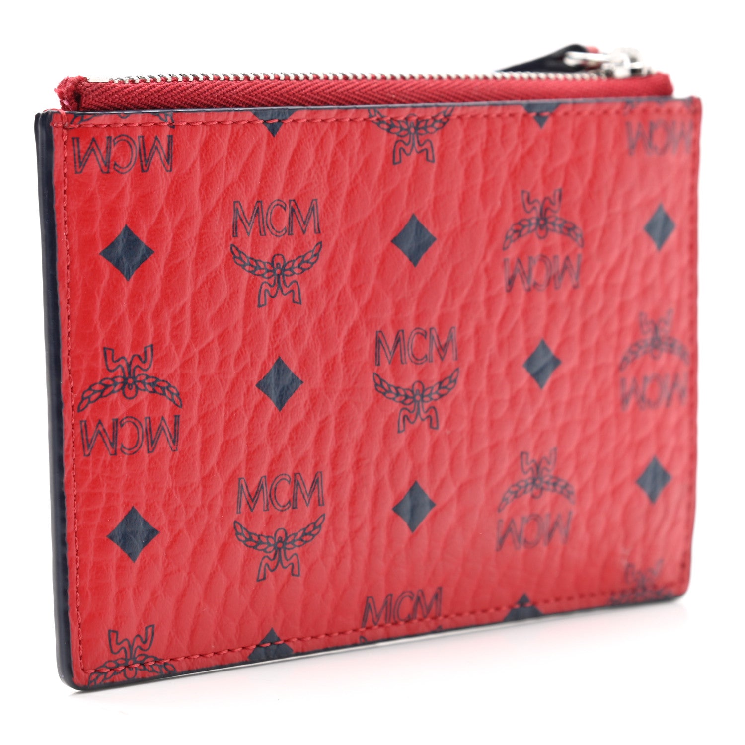 MCM Visetos Key Pouch Ruby Red 1089964 – FASHIONPHILE