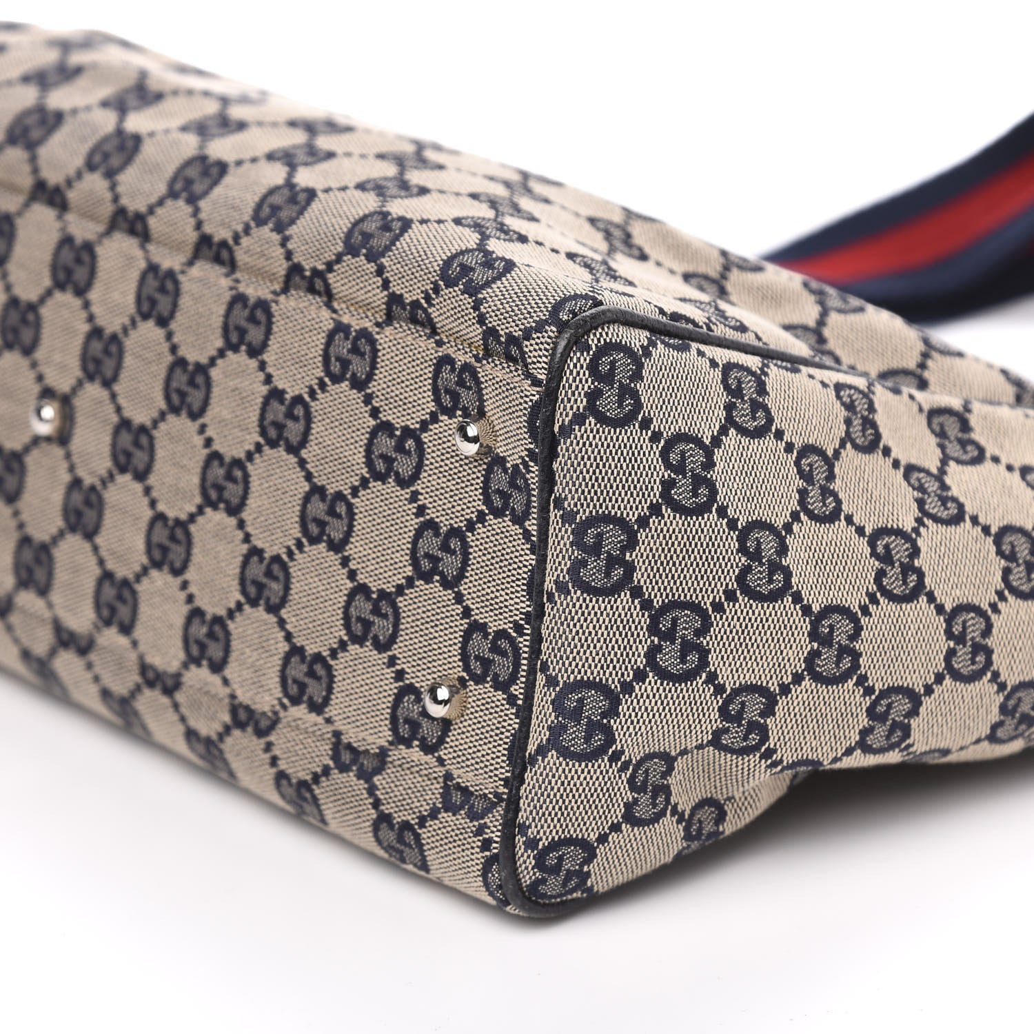 Gucci GG Monogram Web Pop Tote Navy 8 of 9