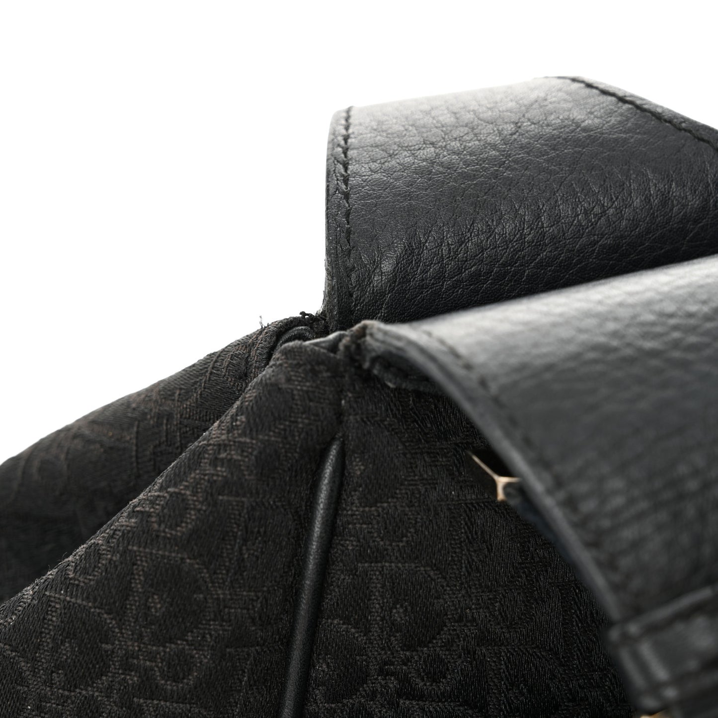Monogram Pocket Satchel Black