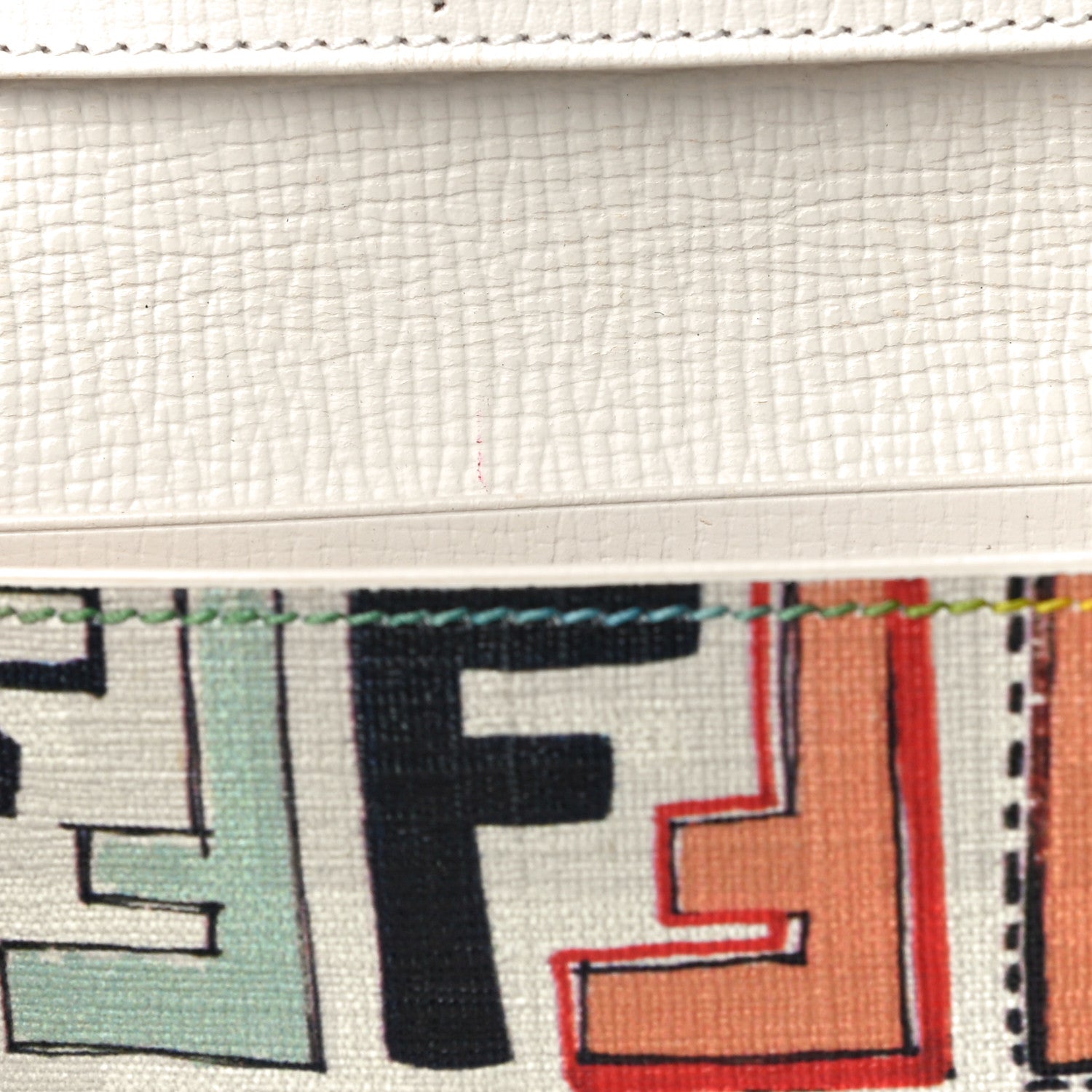 Fendi Zucca Spalmati FF Multicolor Continental Wallet White 16 of 16