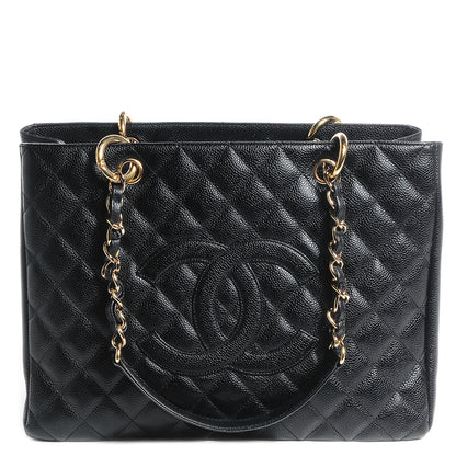 Chanel Caviar Grand Shopping Tote GST Black 1 of 7