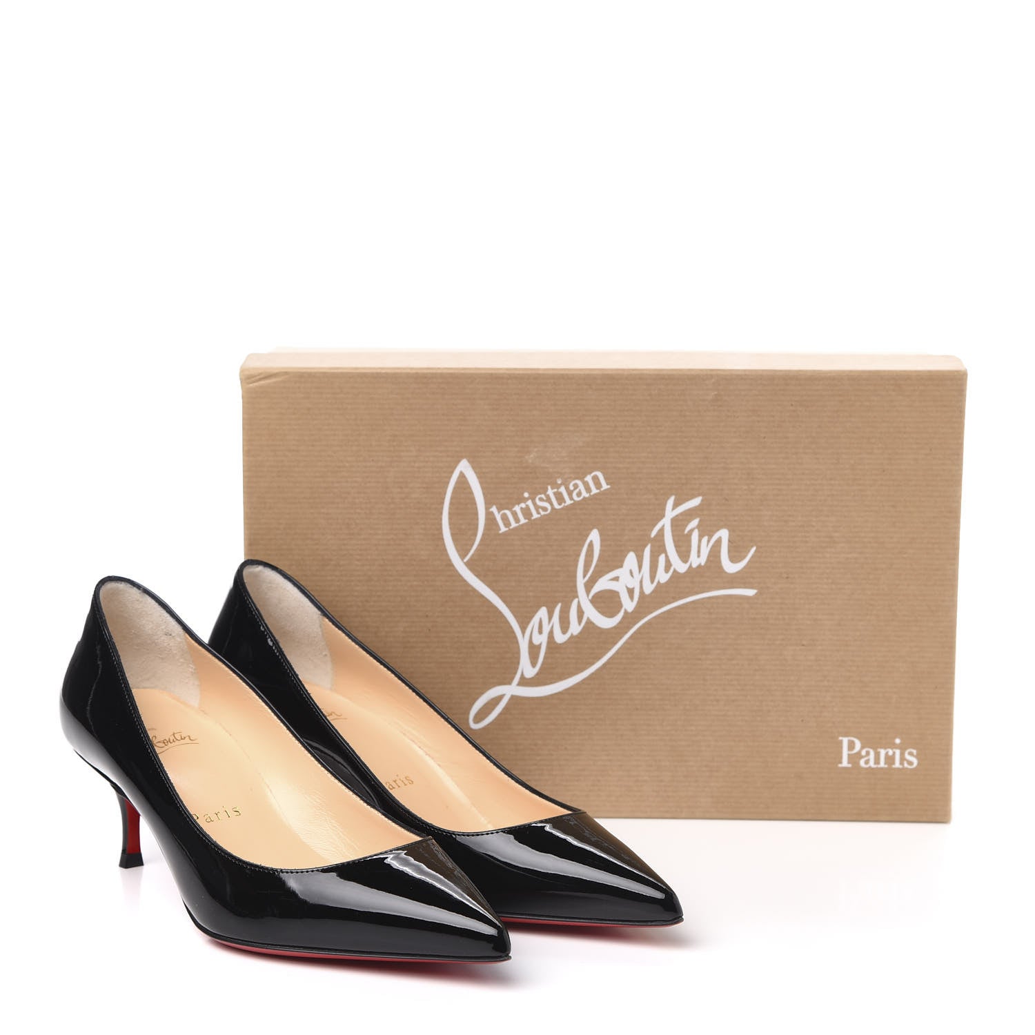 Christian Louboutin Patent Kate 55 Pumps 34 Black 8 of 8