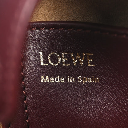 Loewe Calfskin Mini Pebble Bucket Bag Dark Burgundy 6 of 9