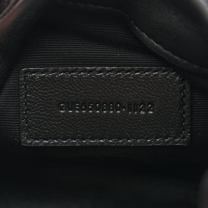 Saint Laurent Lambskin Monogram Loulou Puffer Pouch Clutch Black 7 of 7