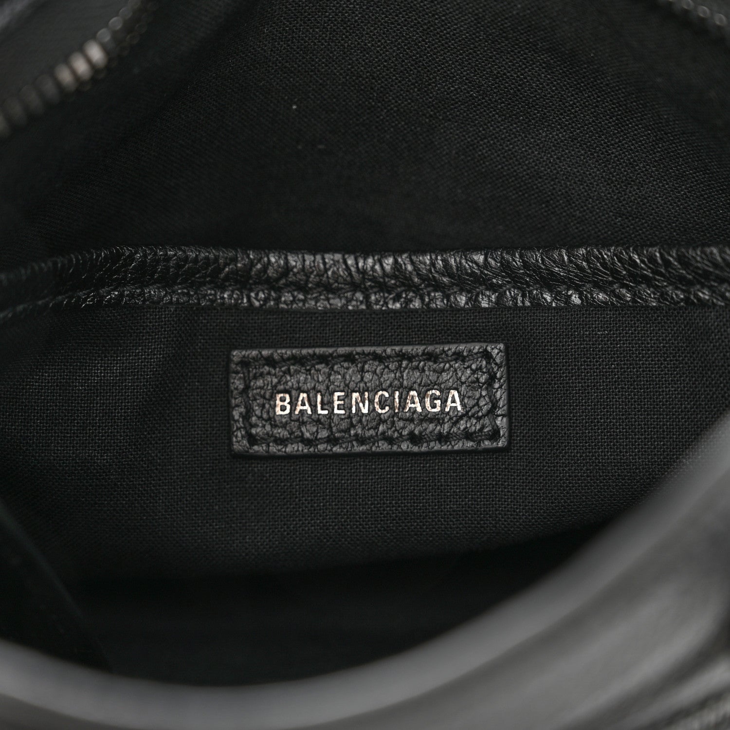 Balenciaga Chevre Black Metallic Edge Hardware Mini City Black 5 of 10