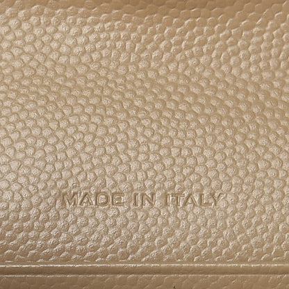 Saint Laurent Grain De Poudre Matelasse Chevron Small Monogram Envelope Wallet Dark Beige 9 of 11