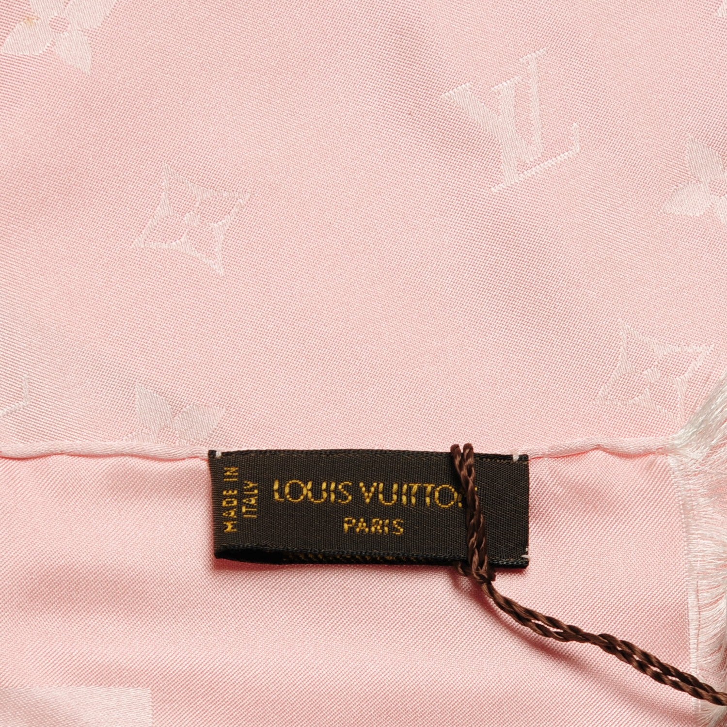 Louis Vuitton Silk Monogram Capri Scarf Pink 5 of 6