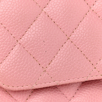 Chanel Caviar Quilted Medium Double Flap Pink 10 of 10