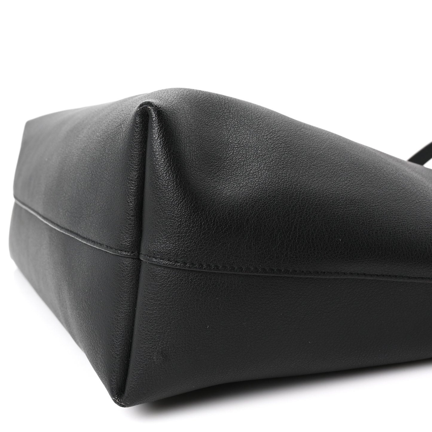 Calfskin Large Shopping Tote Black