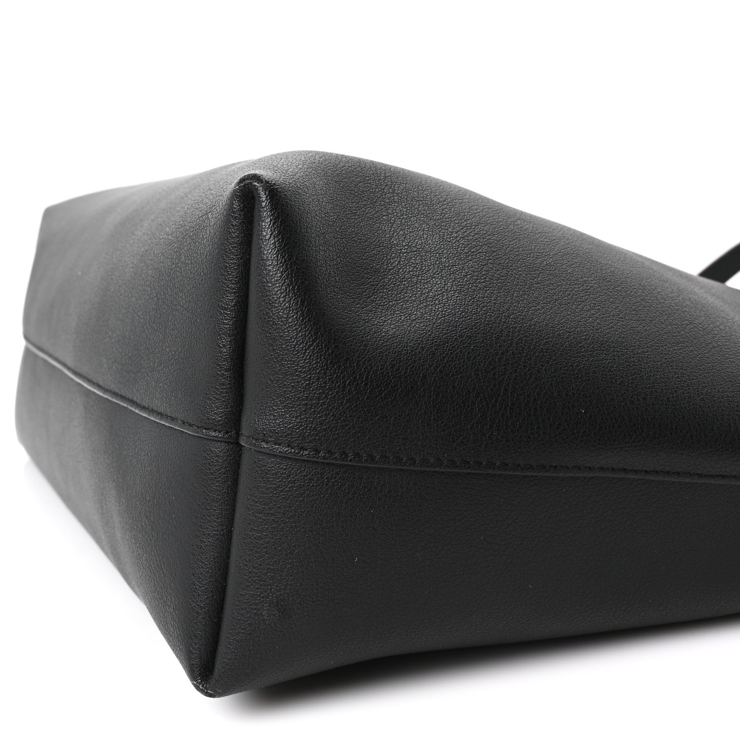 Saint Laurent Calfskin Large Shopping Tote Black 10 of 10