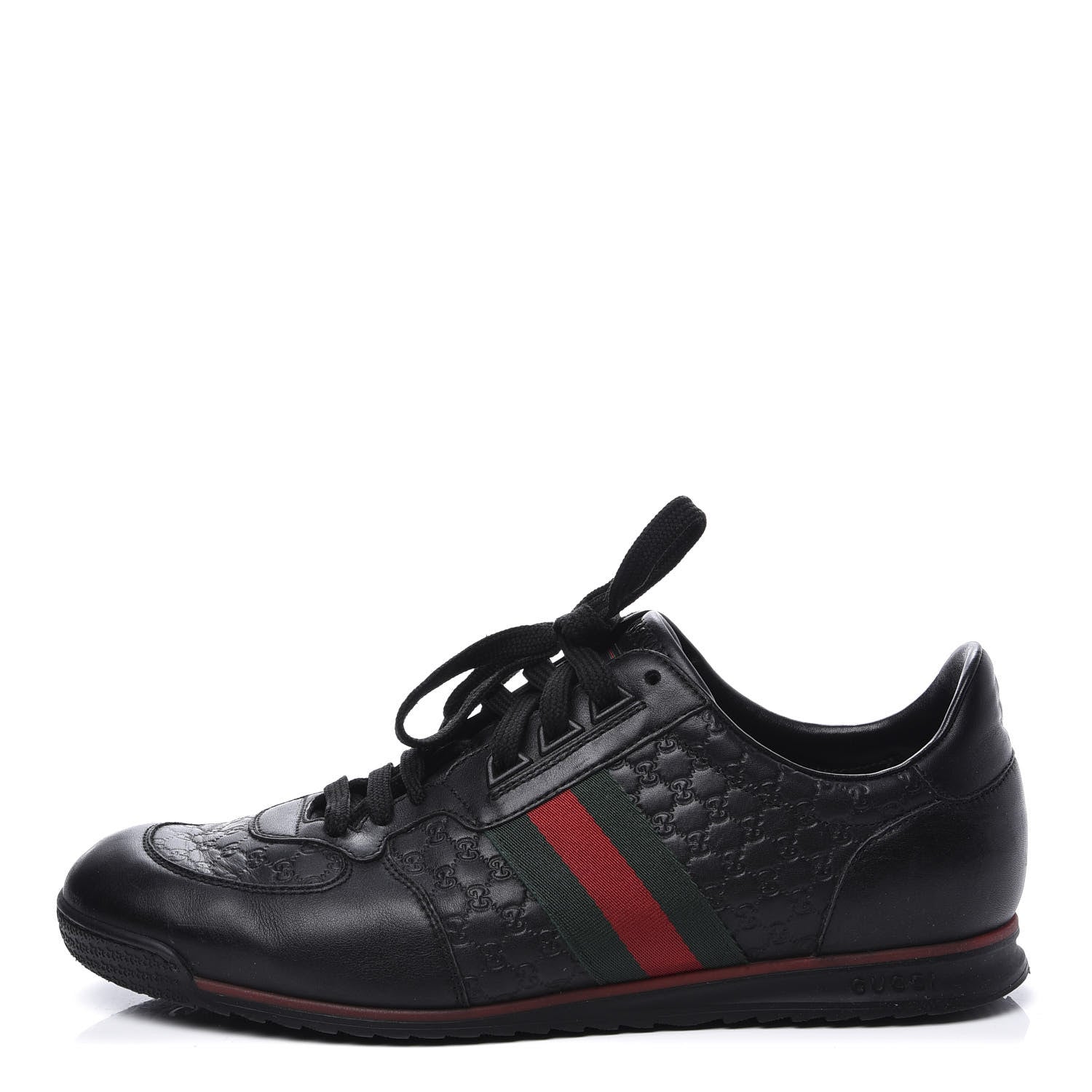 Gucci Guccissima Web Sneakers 9 Black 1 of 10