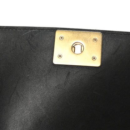 Chanel Lambskin Quilted Small Top Handle Boy Flap Black 11 of 11