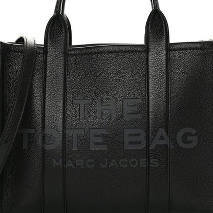 Marc Jacobs Grained Calfskin Medium The Tote Bag Black 7 of 12