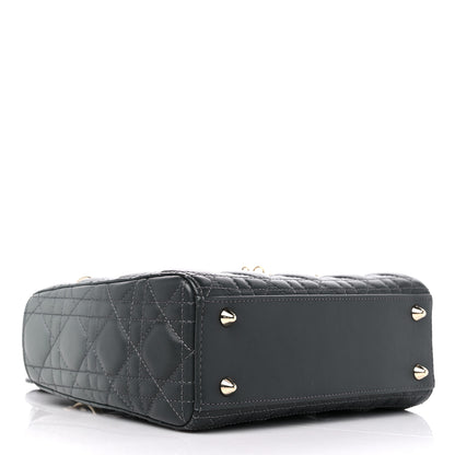 Christian Dior Lambskin Cannage Gradient Small My ABCDior Lady Dior Grey 4 of 11