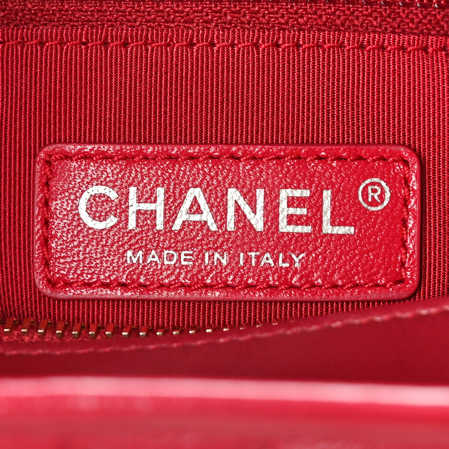 Chanel Aged Calfskin Chevron Quilted Small Gabrielle Hobo Red 6 of 10