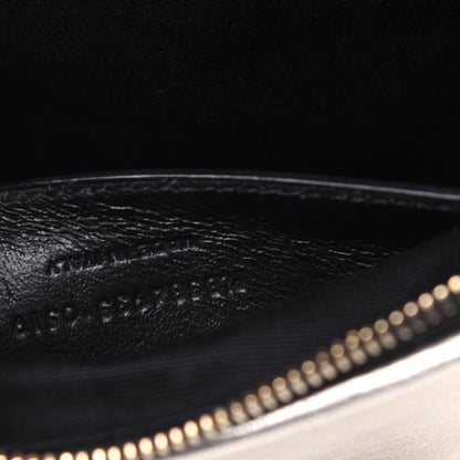 Saint Laurent Metallic Calfskin Heart Monogram Crossbody Pale Gold 7 of 15