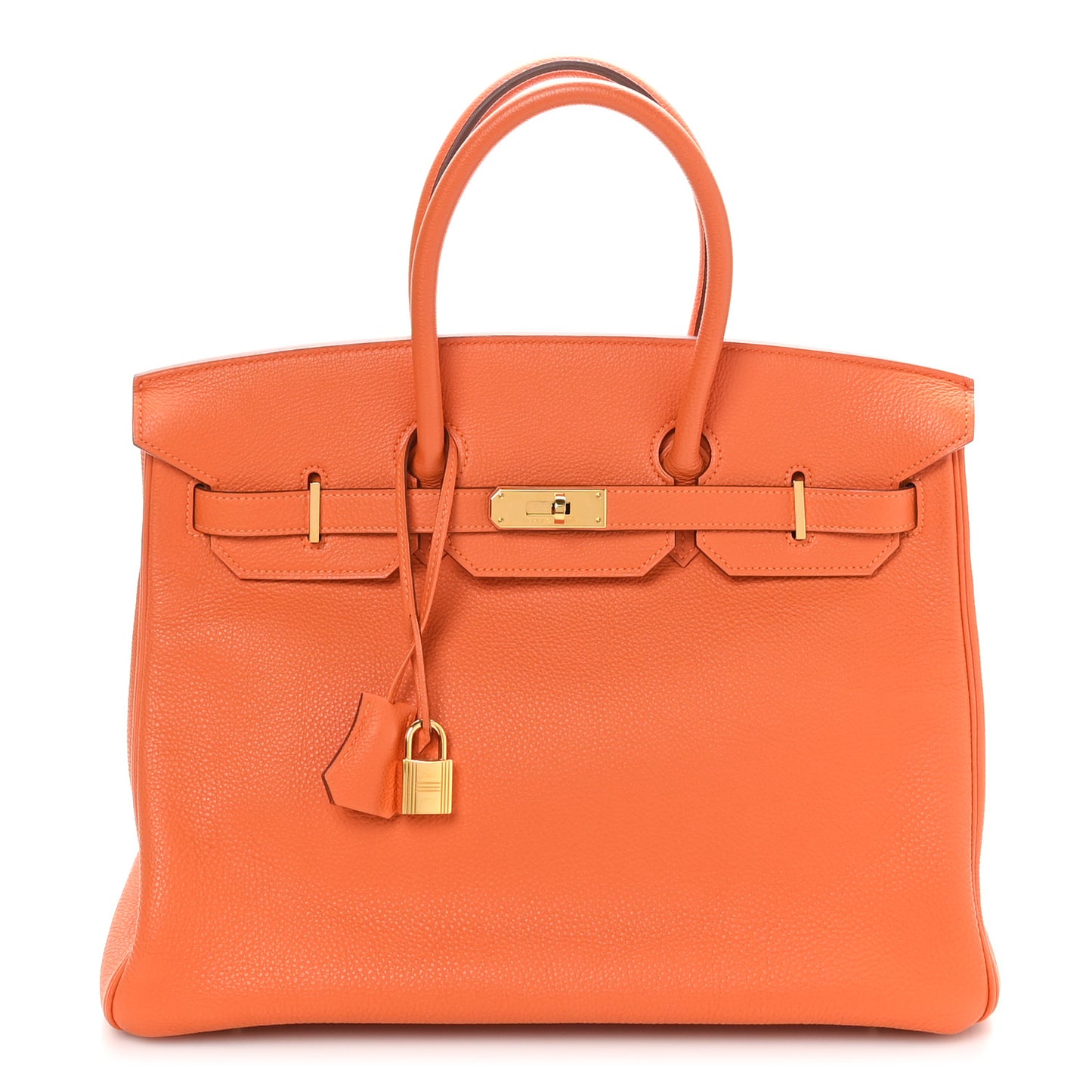 Taurillon Clemence Birkin 35 Orange