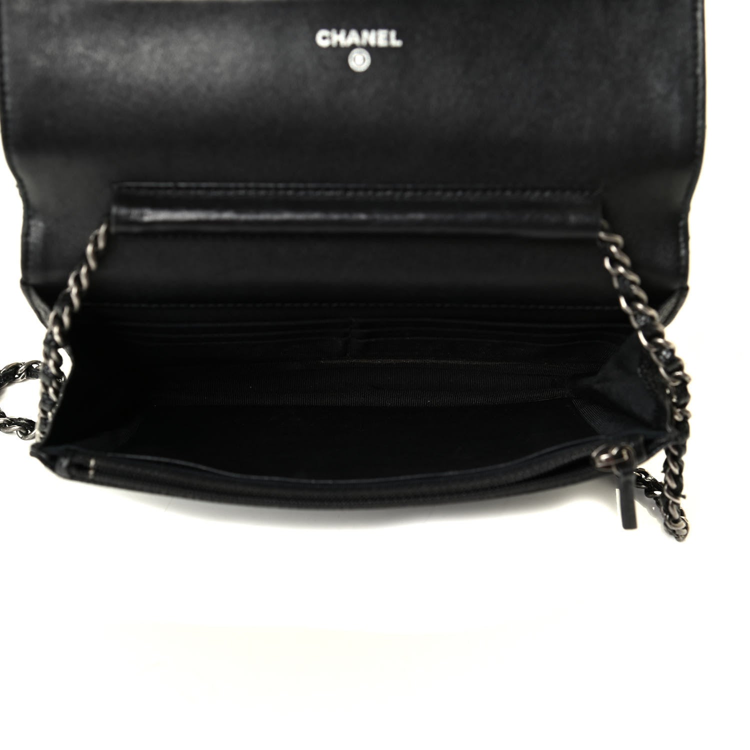 Chanel Caviar Quilted Reissue Wallet On Chain WOC Black 4 of 9