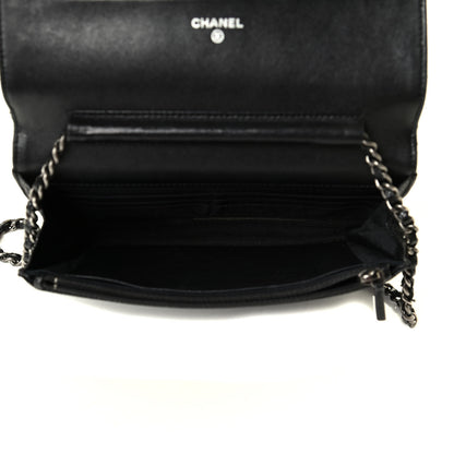 Chanel Caviar Quilted Reissue Wallet On Chain WOC Black 4 of 9