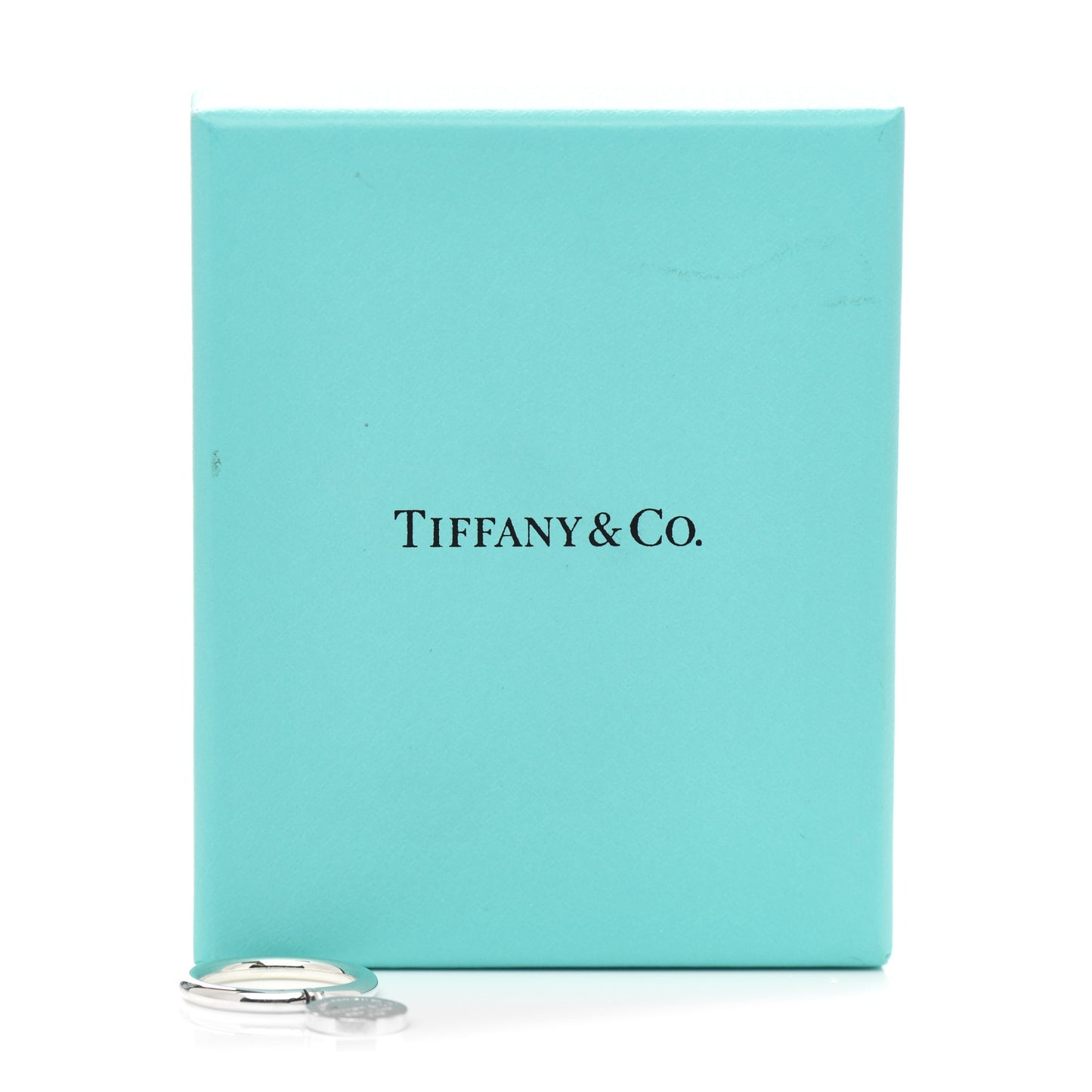 Sterling Silver Return to Tiffany Round Charm Ring 53 6.25