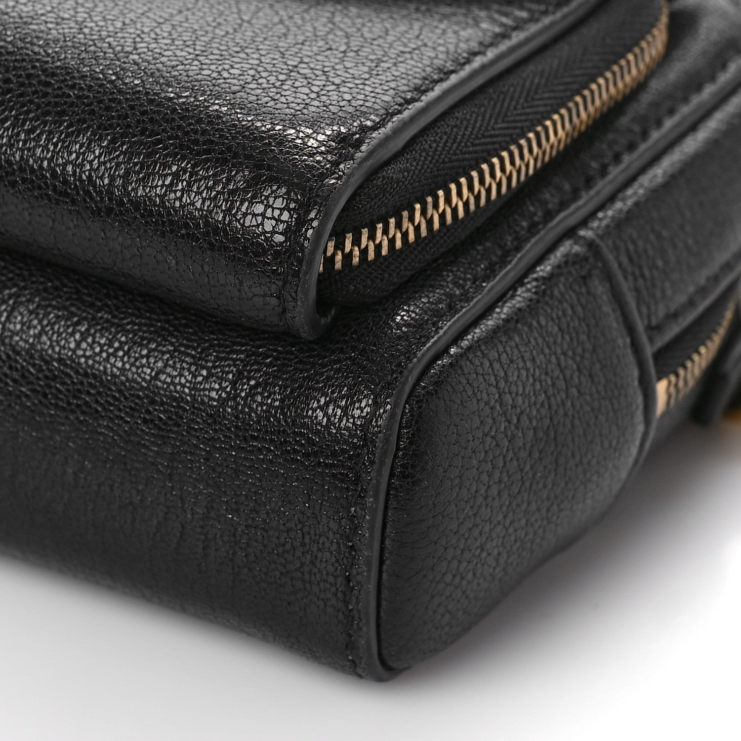 Christian Dior Goatskin Double Saddle Pouch Black 8 of 9