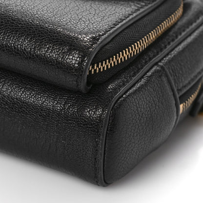 Christian Dior Goatskin Double Saddle Pouch Black 8 of 9