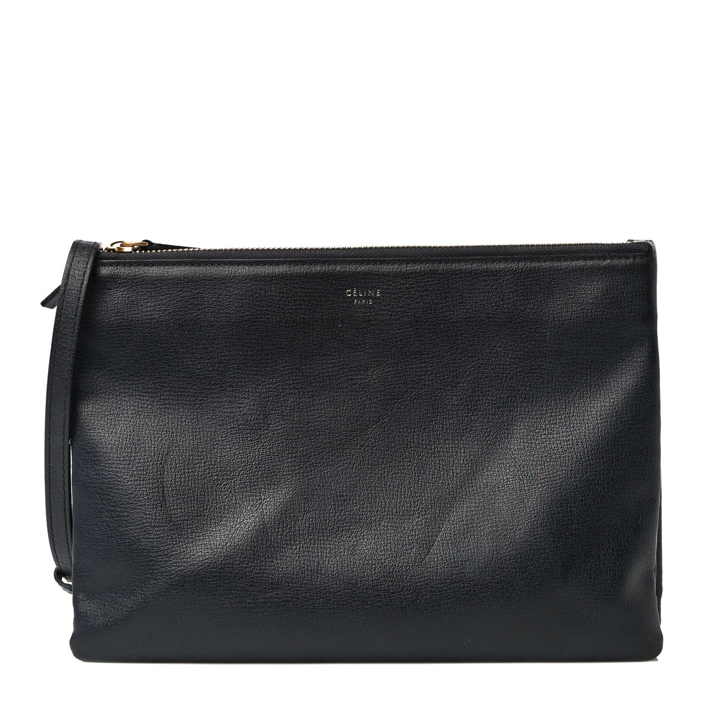 Goatskin Large Trio Crossbody Bag Dark Blue