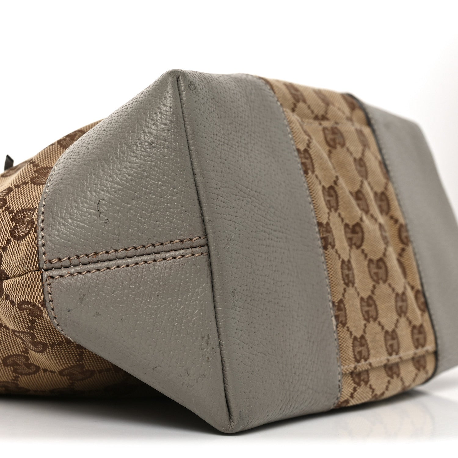 Gucci Monogram Medium Bree Foldover Tote Beige 9 of 10