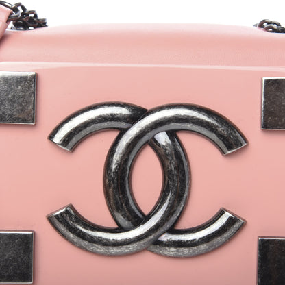 Chanel Lambskin Plexiglass Boy Brick Flap Pink 6 of 10