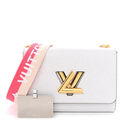Louis Vuitton Epi Twist Shoulder Bag MM White Pink 1 of 9