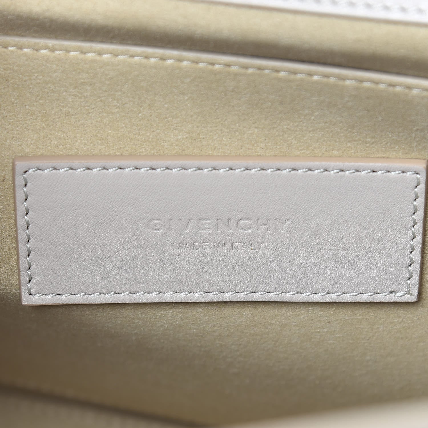 Givenchy Calfskin Large Whip Top Handle Shoulder Bag Natural 8 of 9