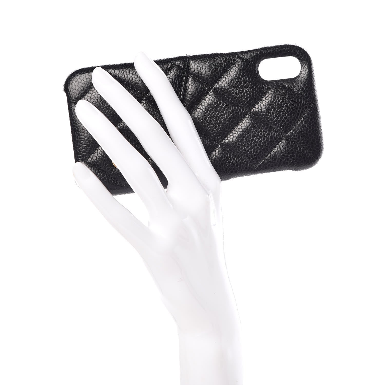 Chanel Caviar Quilted iPhone X Coco Tech Case Black 2 of 7