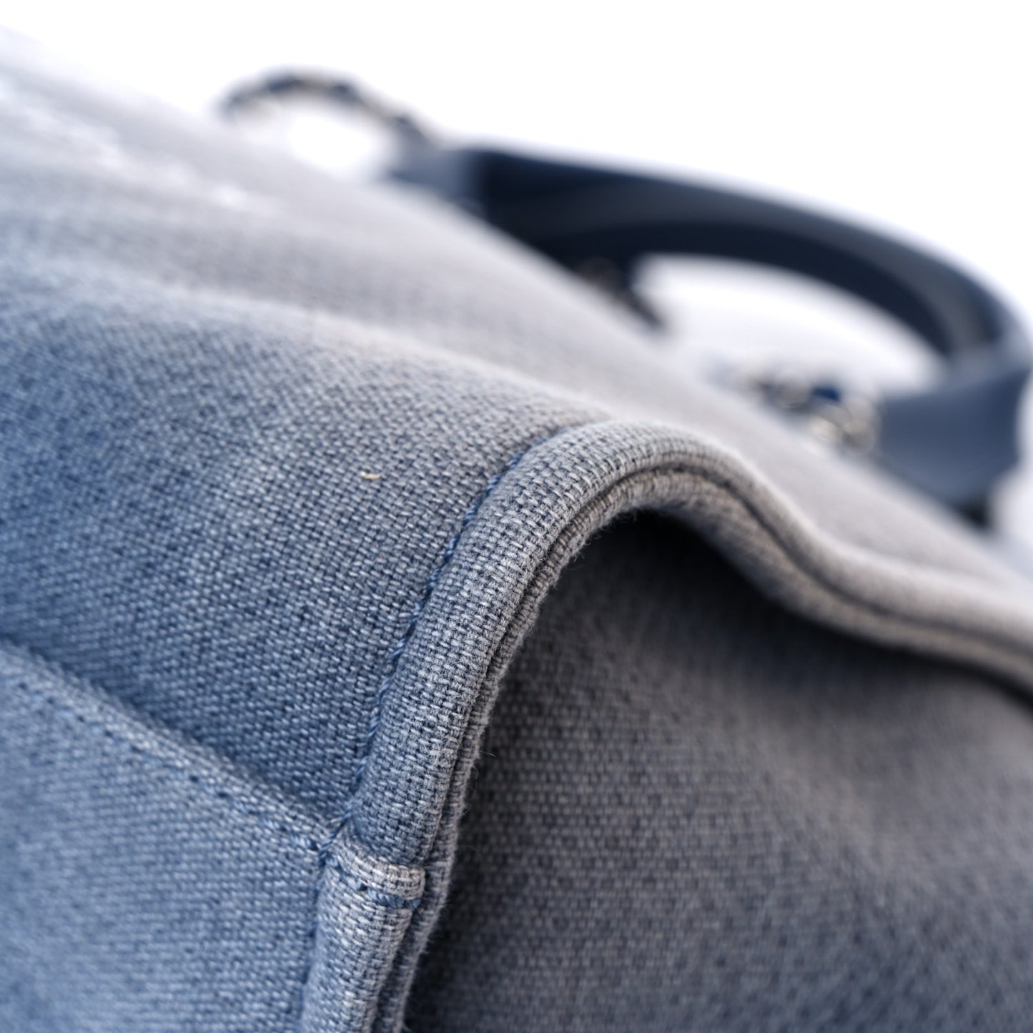 Canvas Medium Deauville Tote Blue