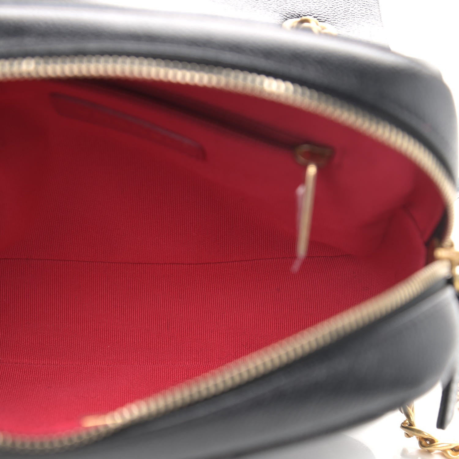 Chanel Shiny Caviar Quilted Chain Melody Backpack Black 5 of 9