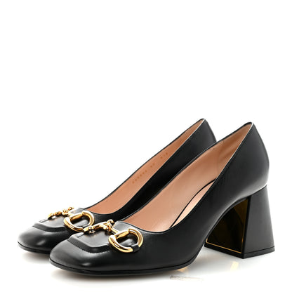 Gucci Malaga Kid Horsebit 75mm Pumps 40 Black 4 of 10
