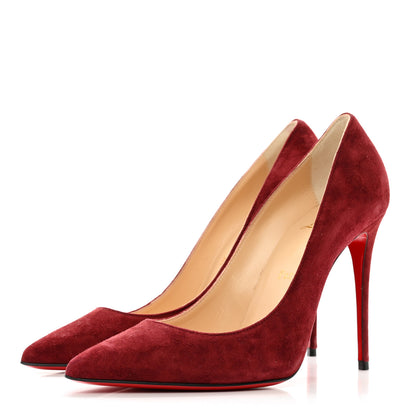Christian Louboutin Veau Velours Pigalle Follies 100 Pumps 37 Oeillet 3 of 7