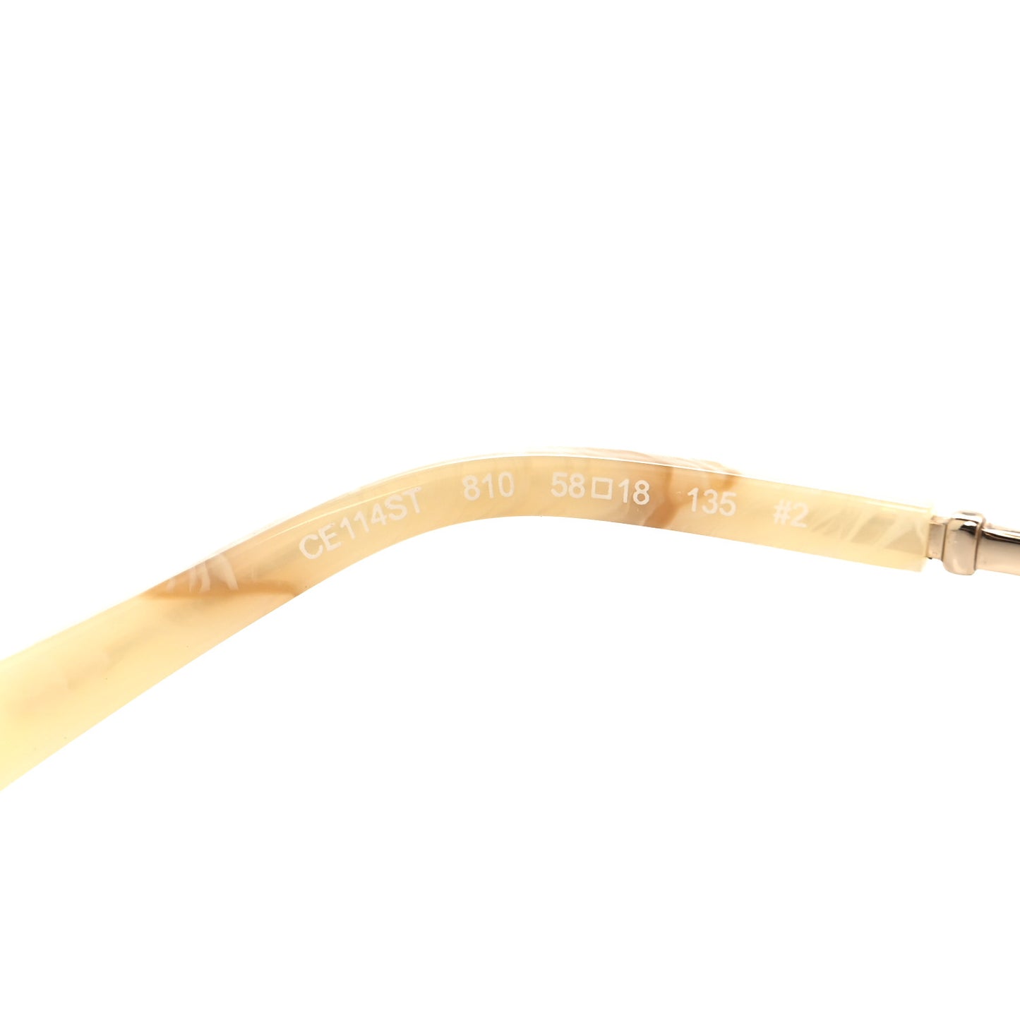 Metal Carlina Oversize Round Sunglasses CE114ST Gold