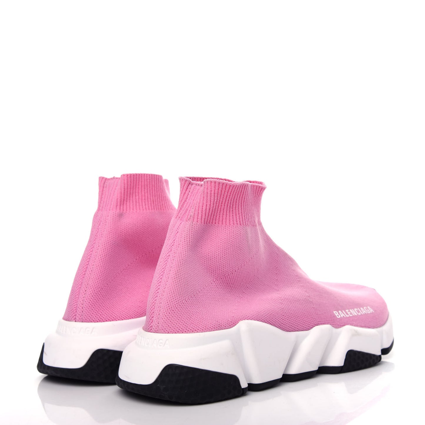 Neoprene Knit Womens Speed Sneakers 36 Pink White Black