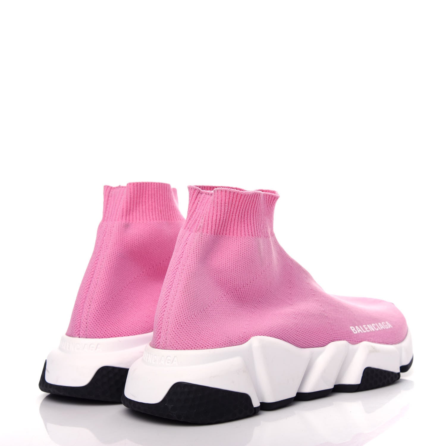 Balenciaga Neoprene Knit Womens Speed Sneakers 36 Pink White Black 4 of 10