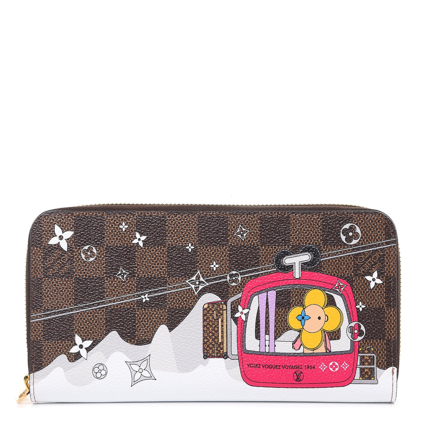 Damier Ebene 2019 Christmas Animation Zippy Wallet