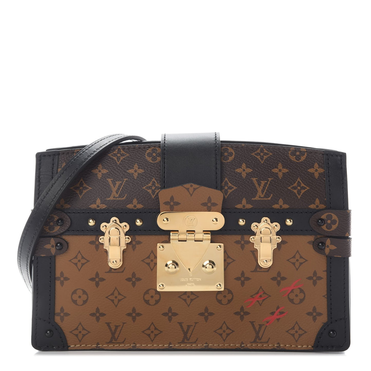 Reverse Monogram Trunk Clutch