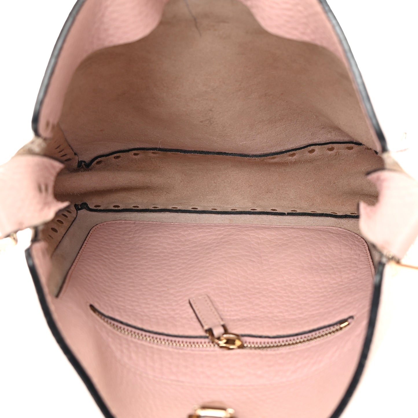 Pebbled Calfskin Small Rockstud Flip-Lock Messenger Bag Water Rose