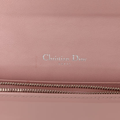 Christian Dior Patent Cannage Lady Dior Chain Wallet Rose Clair 6 of 16