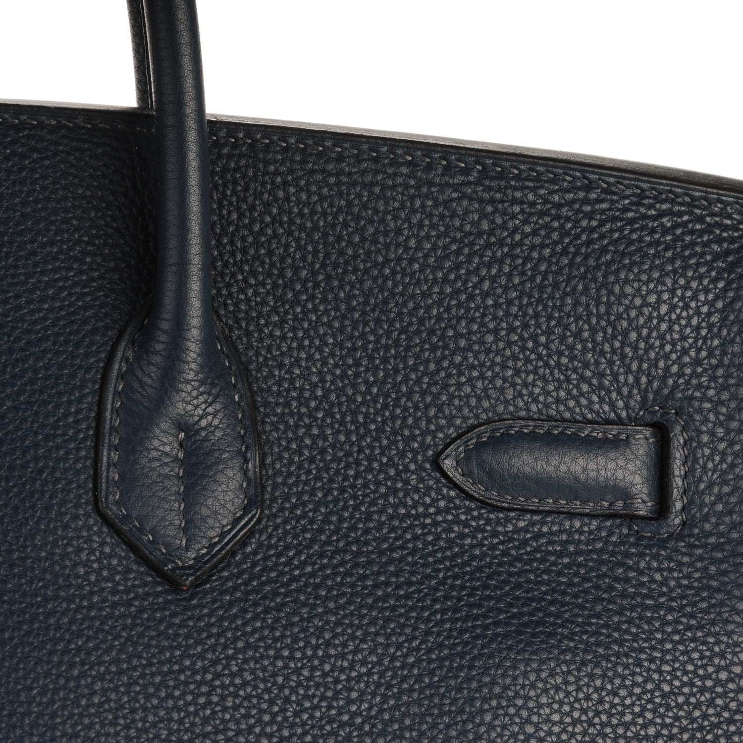 Hermes Taurillon Clemence Birkin 35 Bleu De Prusse 7 of 26