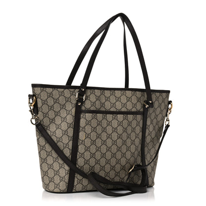 Gucci GG Supreme Monogram Medium Joy Tote Dark Brown 3 of 20