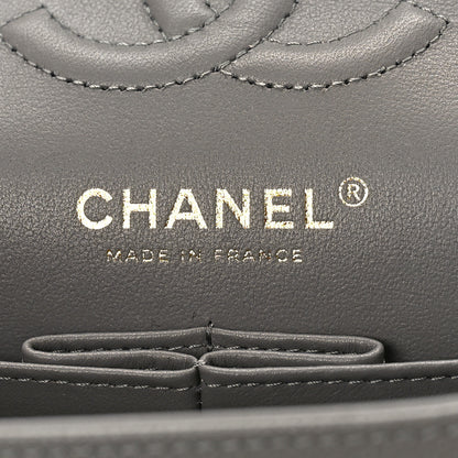 Chanel Caviar Quilted Small Double Flap Grey 6 of 10