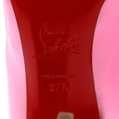 Christian Louboutin Metallic Patent Hot Chick 100 Pumps 37.5 Pink 7 of 9