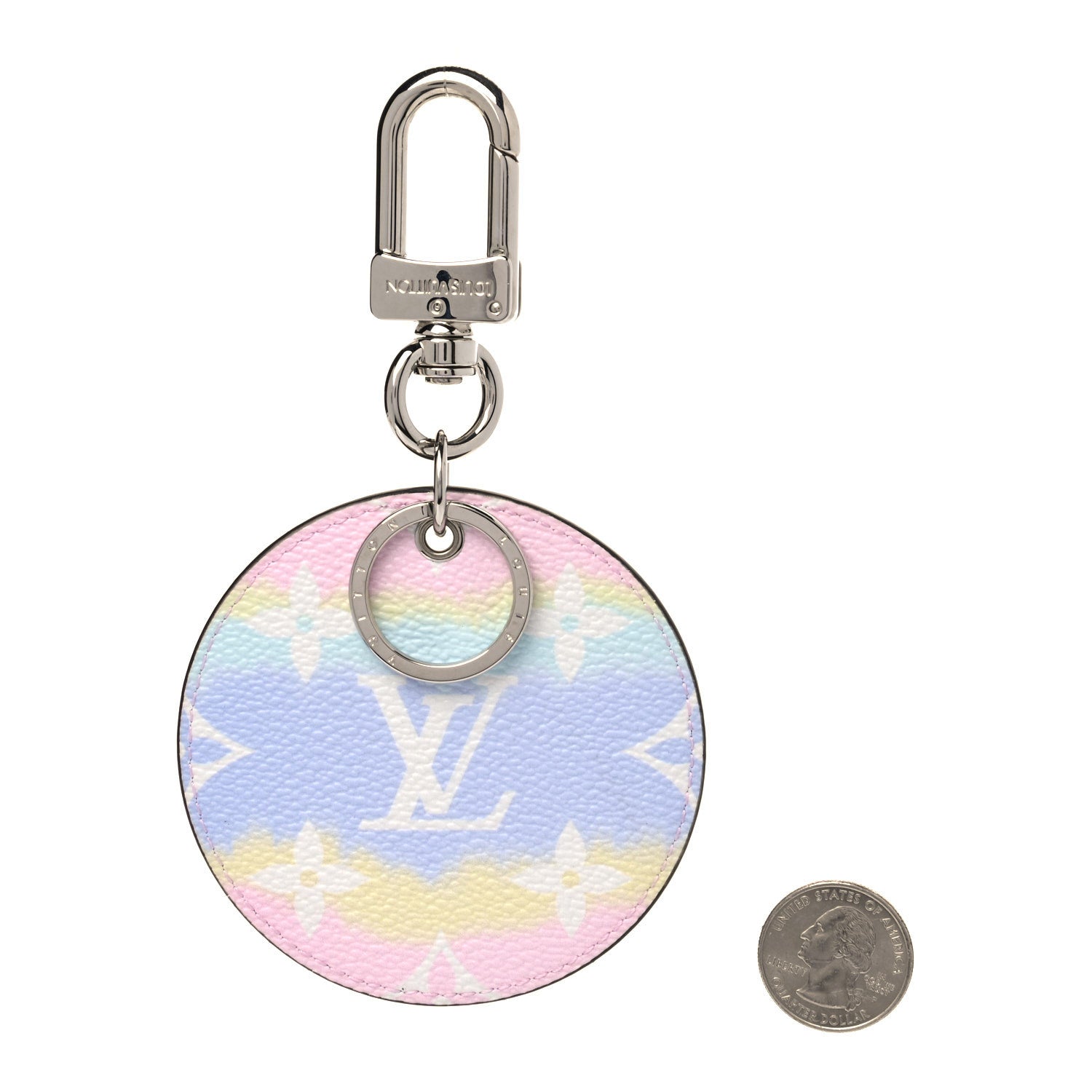 Louis Vuitton Monogram Escale Bag Charm Key Holder Pastel 3 of 4