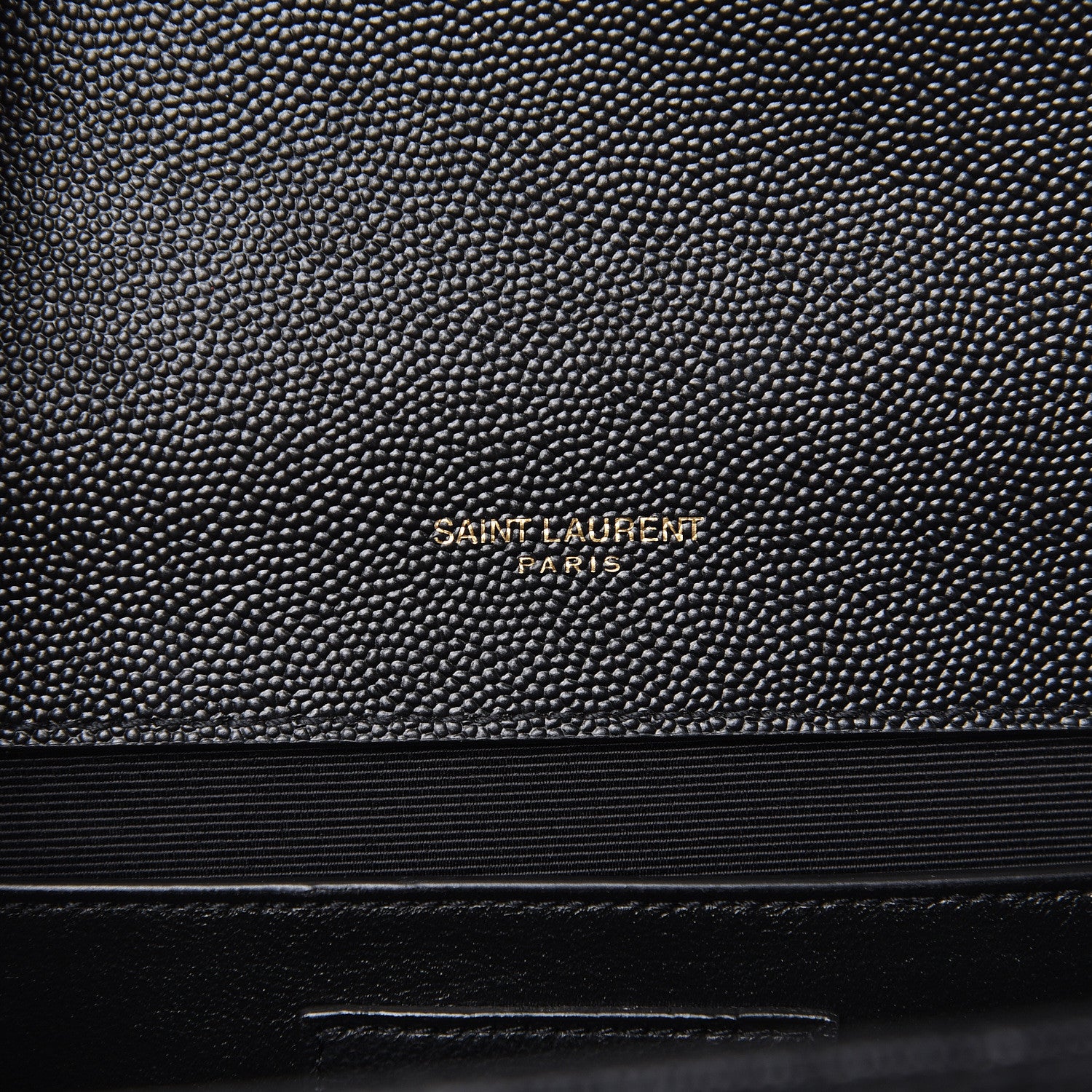 Saint Laurent Grain De Poudre Textured Mixed Matelasse Triquilt Medium Monogram Satchel Black 7 of 10